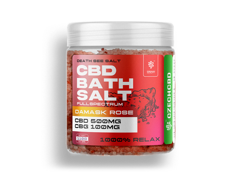 CBD koupelová sůl 500mg s CBG - Růže damascénská 110g 2 CBD koupelová sůl 500mg s CBG - Růže damascénská 110g - Obrázek 2