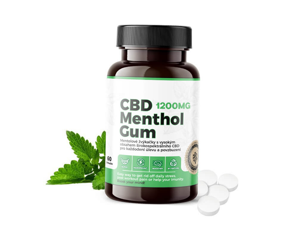 CBD žvýkačky 1200 mg 60 ks 1 CBD žvýkačky 1200 mg 60 ks