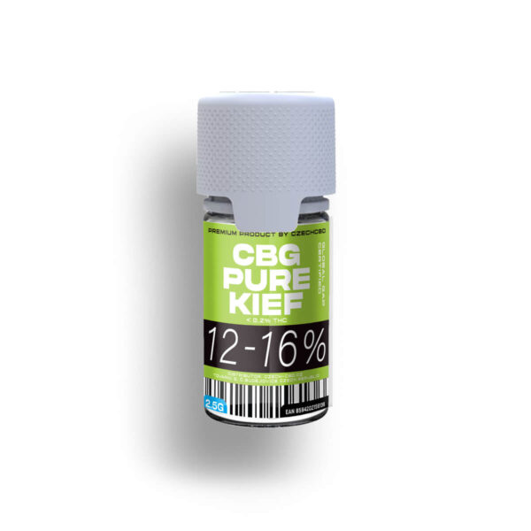 CBG produkty 9 CBG Kief 12-16% Hmotnost: 2,5g