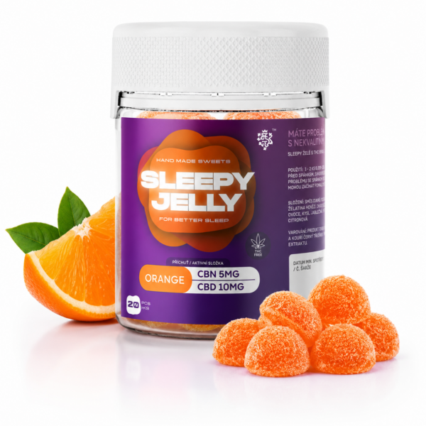 CBN produkty 6 Sleepy Jelly CBN/CBD - pomeranč 20ks