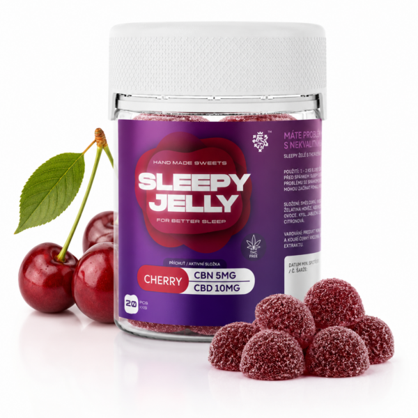 CBN produkty 8 Sleepy Jelly CBN/CBD - višeň 20ks