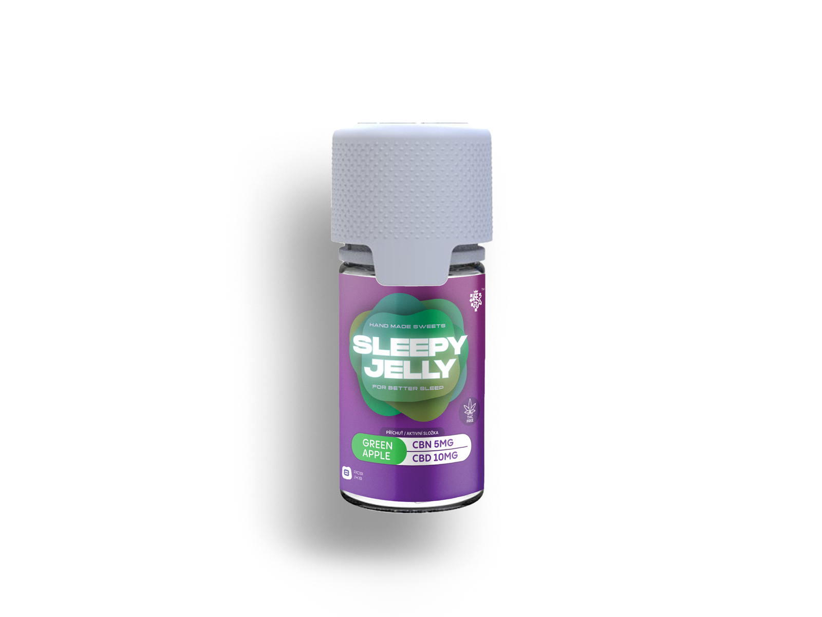 Sleepy Jelly CBN/CBD - zelené jablko 8ks 1 Sleepy Jelly CBN/CBD - zelené jablko 8ks