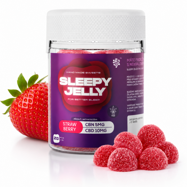 CBN produkty 11 Sleepy Jelly CBN/CBD - jahoda 20ks