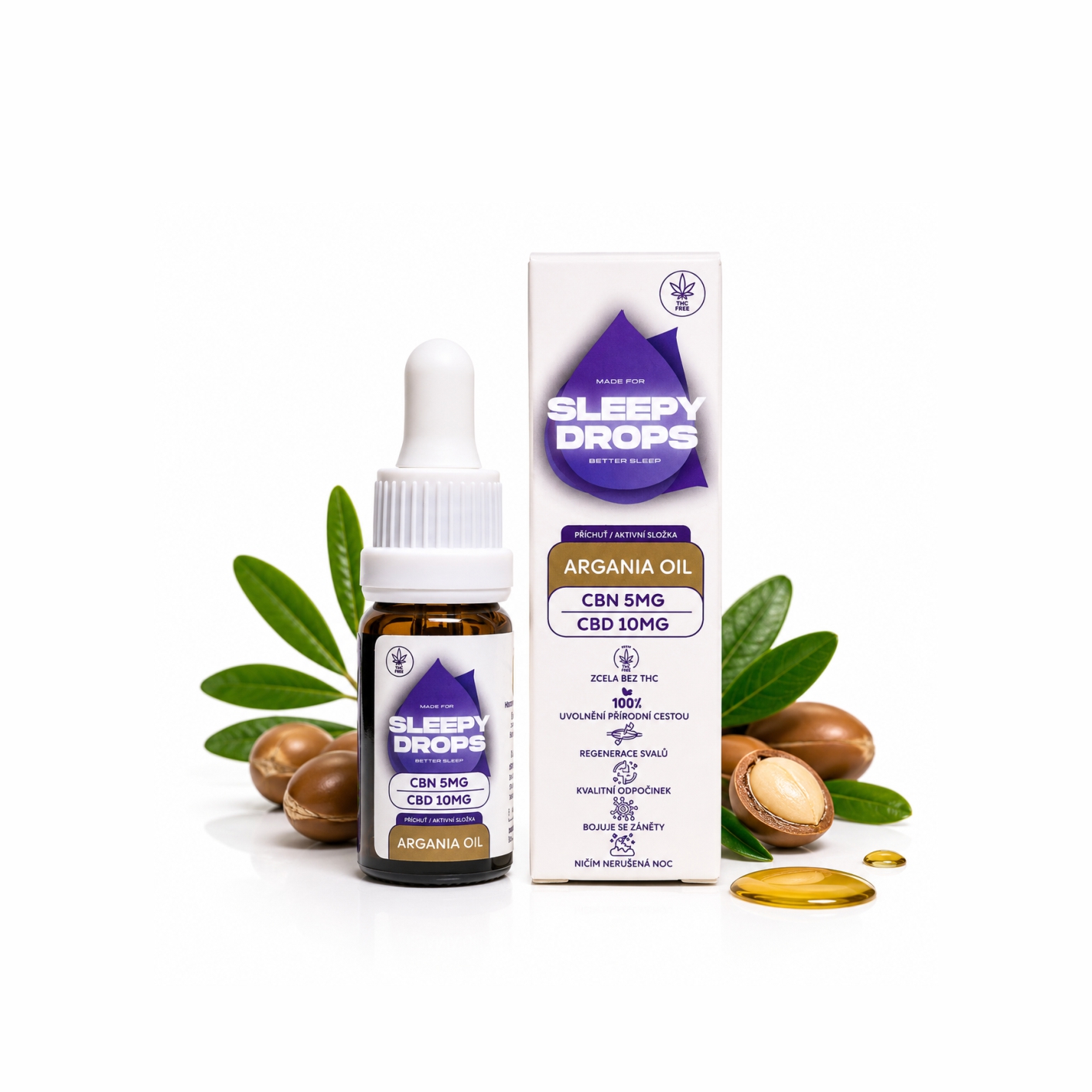 Sleepy Oil drops CBN/CBD 10ml 2 Sleepy Oil drops CBN/CBD 10ml - Obrázek 2