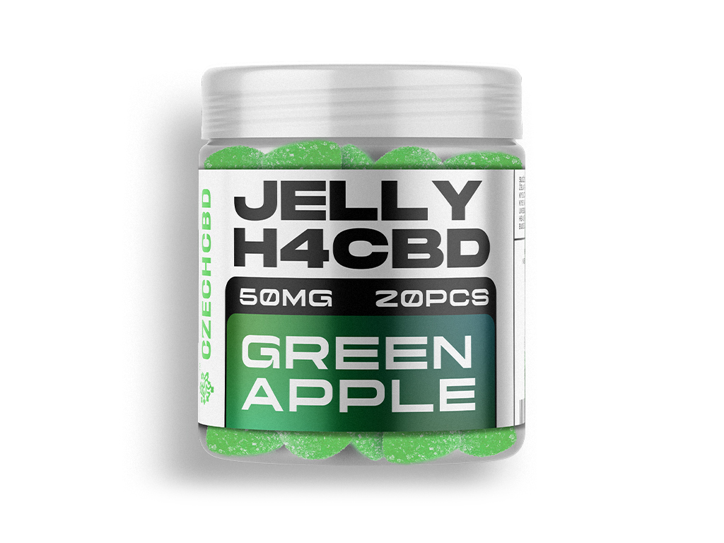 Jelly H4CBD 50mg Zelené jablko 1 Jelly H4CBD 50mg Zelené jablko
