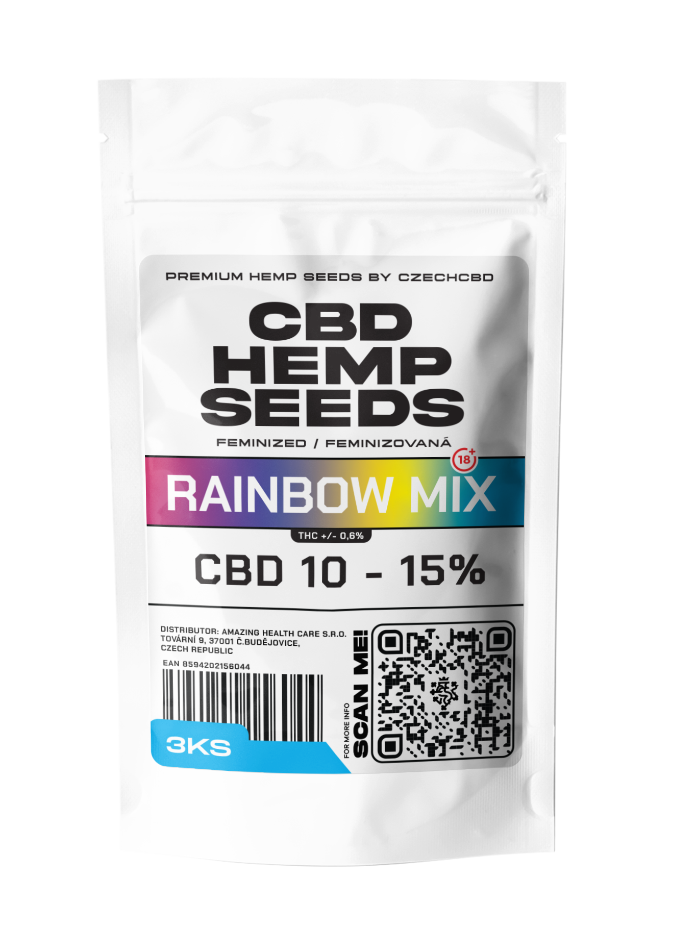 PuffPlanet Rainbow Mix CBD Počet semen: 3 ks 1 PuffPlanet Rainbow Mix CBD Počet semen: 3 ks