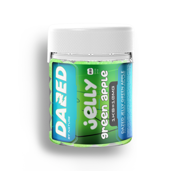 DAZED produkty 4 DAZED Jelly 10mg Zelené jablko 20ks