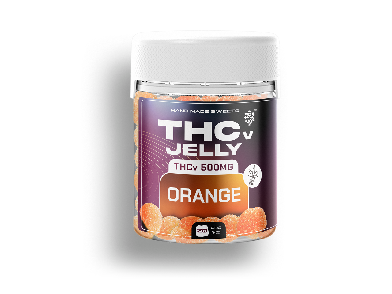 THCv Jelly 25mg Pomeranč 8ks 1 THCv Jelly 25mg Pomeranč 8ks