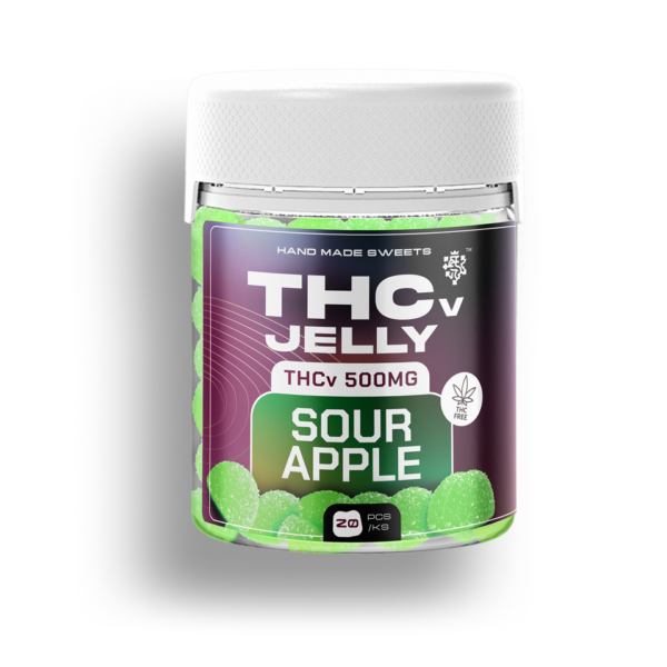 THCv produkty 34 THCv Jelly 25 mg Kyselé Jablko 20ks