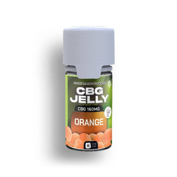 CBG produkty 33 CBG Jelly 20mg Pomeranč 8ks