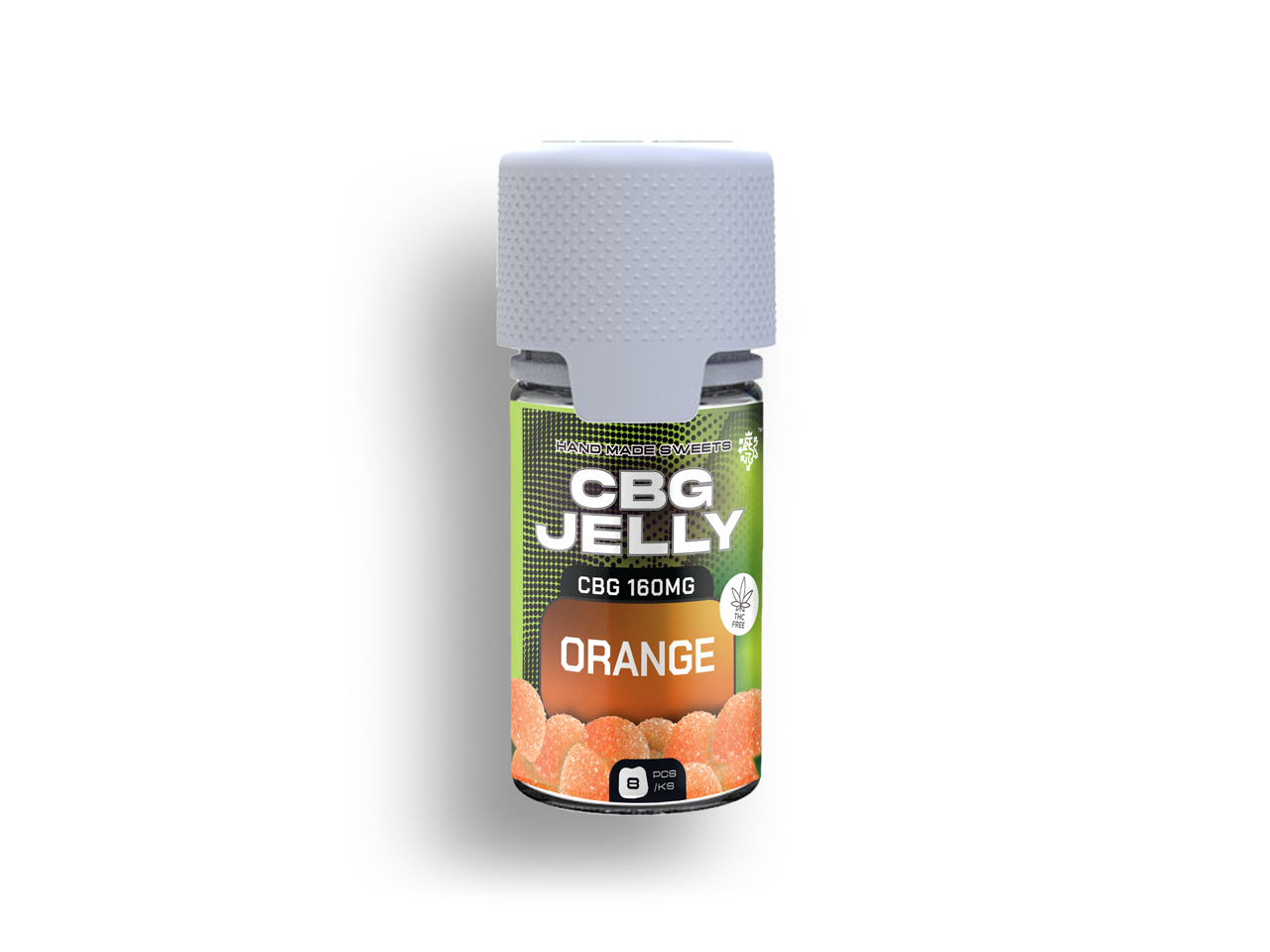 CBG Jelly 20mg Pomeranč 8ks 1 CBG Jelly 20mg Pomeranč 8ks