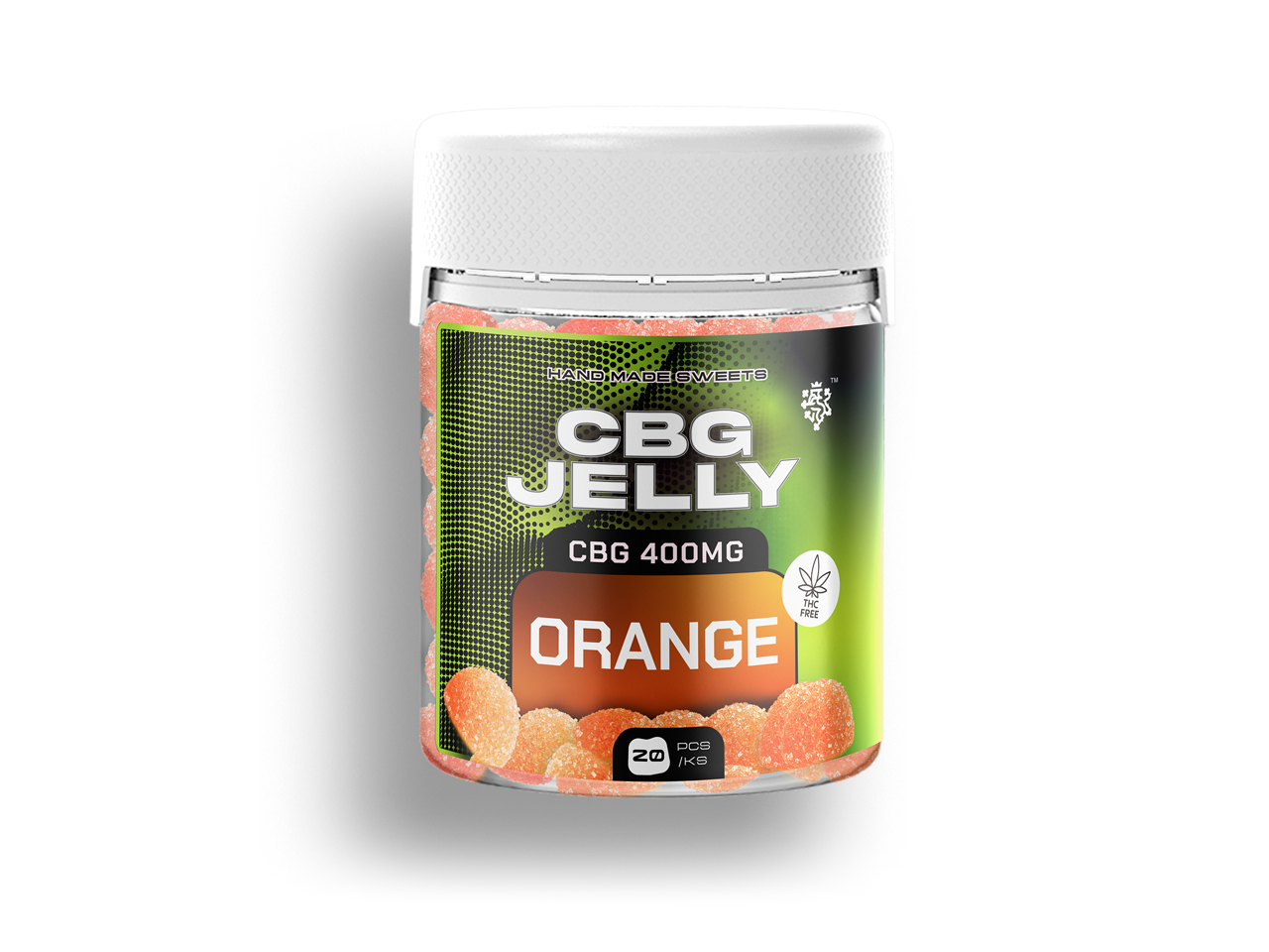 CBG Jelly 20mg Pomeranč 20ks 1 CBG Jelly 20mg Pomeranč 20ks