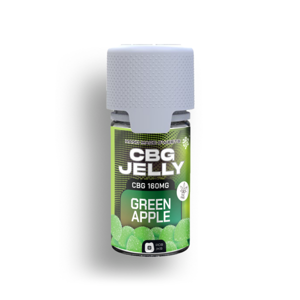 CBG produkty 39 CBG Jelly 20mg Zelené jablko 8ks