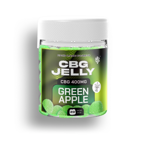 CBG produkty 40 CBG Jelly 20mg Zelené jablko 20ks