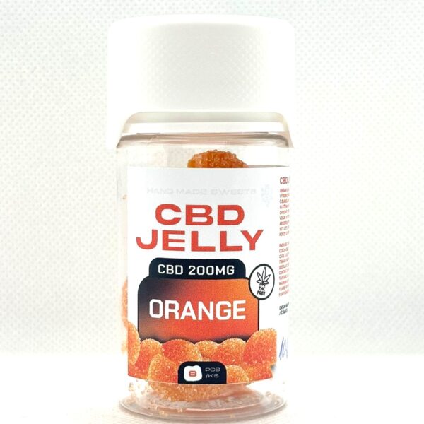 CBD produkty 72 CBD Jelly 25mg - pomeranč 8ks