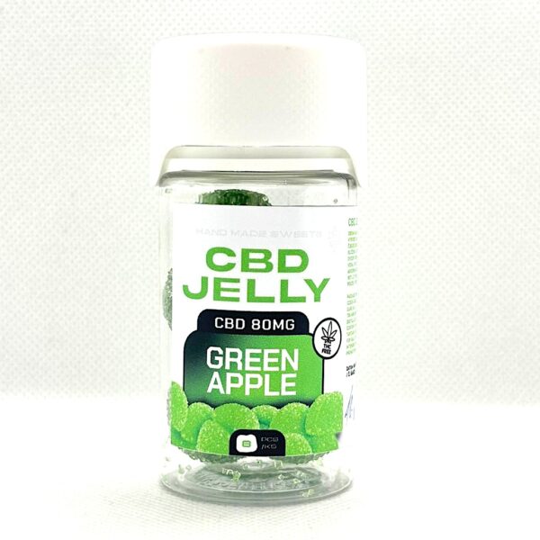 CBD produkty 67 CBD Jelly 10mg - zelené jablko 8ks