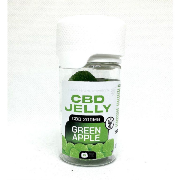 CBD produkty 68 CBD Jelly 25mg - zelené jablko 8ks