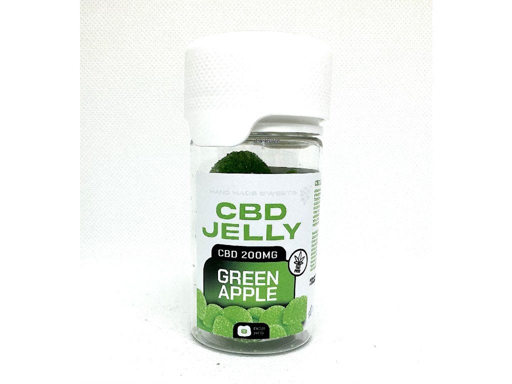 CBD Jelly 25mg - zelené jablko 8ks 1 CBD Jelly 25mg - zelené jablko 8ks