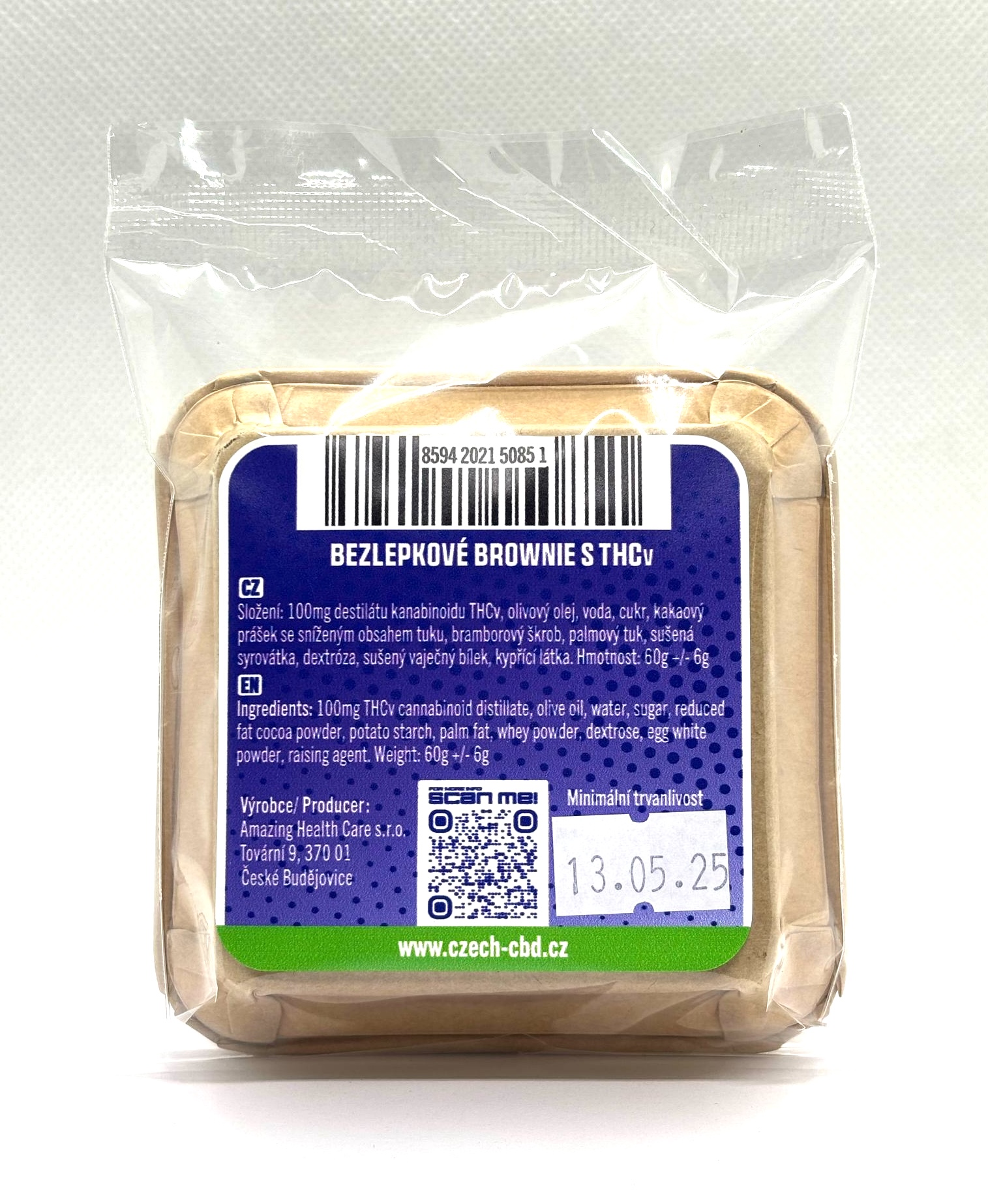 THCv Brownie 100mg- bezlepkové 3 THCv Brownie 100mg- bezlepkové - Obrázek 3