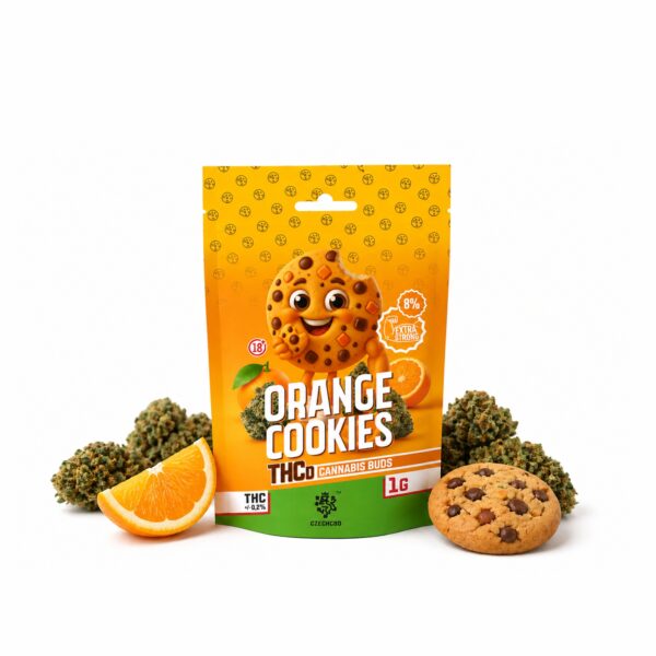 THC-D produkty 24 THC-D Orange Cookies květ konopí Hmotnost: 1g