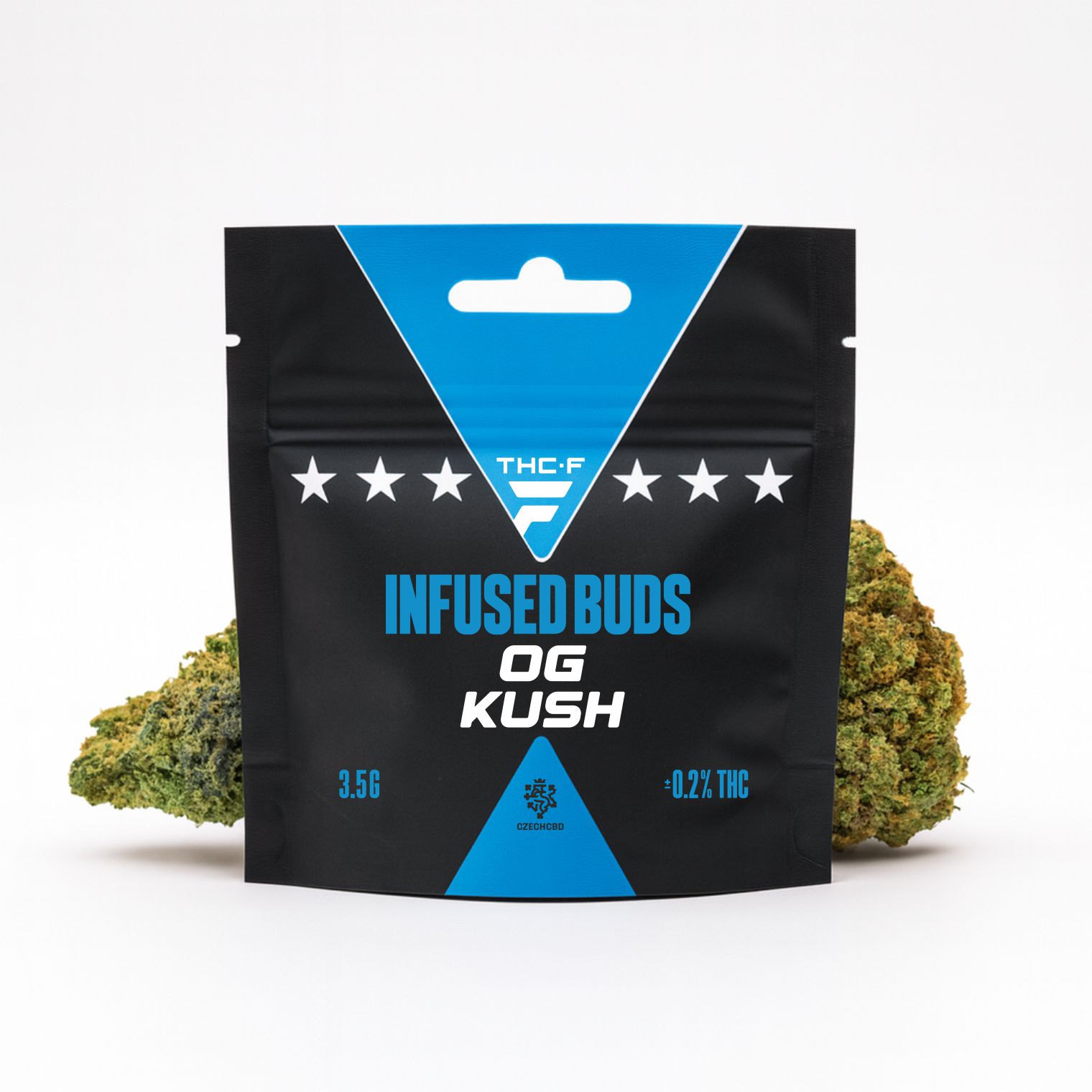 THC-F Infused Buds OG Kush 3,5 g – prémiový konopný květ s THC-F Hmotnost: 1000g 1 THC-F Infused Buds OG Kush 3,5 g – prémiový konopný květ s THC-F Hmotnost: 1000g
