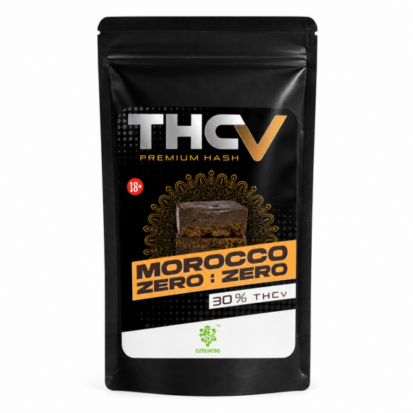 THCv hašiš Morocco ZeroZero 30% Hmotnost: 1g