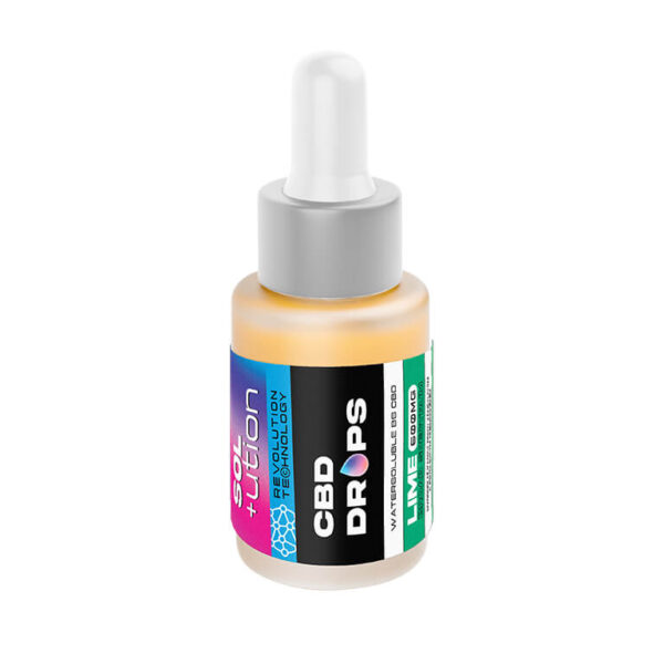 CBD produkty 30 CBD kapky SOL+ution Lime 600 mg