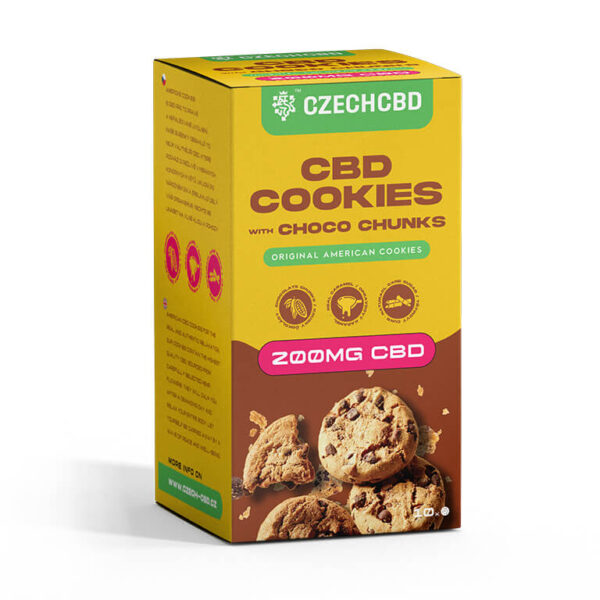 CBD produkty 31 CBD Cookies s čoko kousky, 200 mg CBD