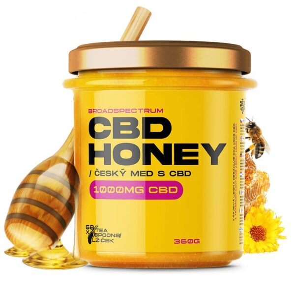 CBD produkty 33 CBD český med s 1000 mg CBD
