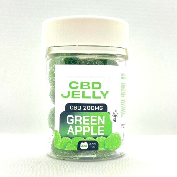 CBD produkty 38 CBD Jelly 10mg - zelené jablko 20ks