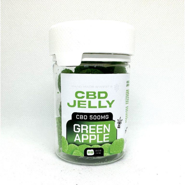 CBD produkty 39 CBD Jelly 25mg - zelené jablko 20ks