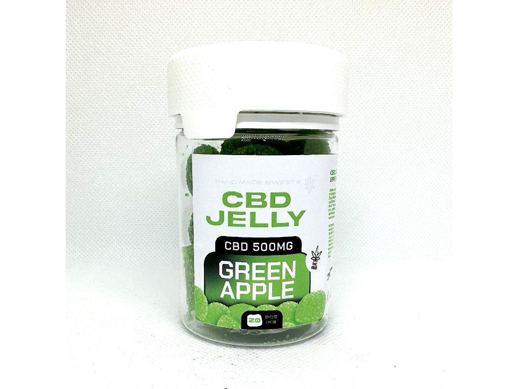 CBD Jelly 25mg - zelené jablko 20ks 1 CBD Jelly 25mg - zelené jablko 20ks